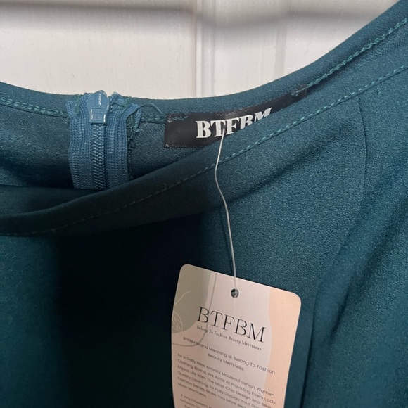 Women Elegant Off Shoulder Dress Sheer Long  Wrap Split Bodycon Maxi NWT sz MED - Picture 6 of 10